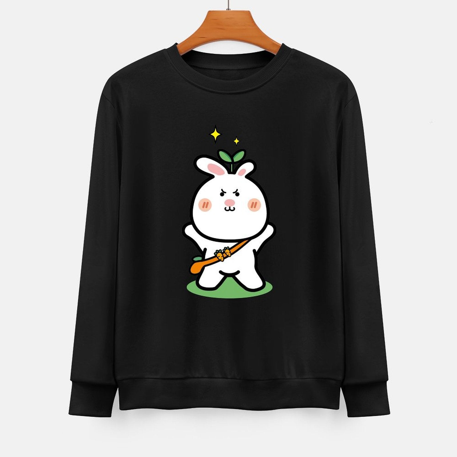 Front Patterned Long Sleeve TopSoft Tear-Resistant